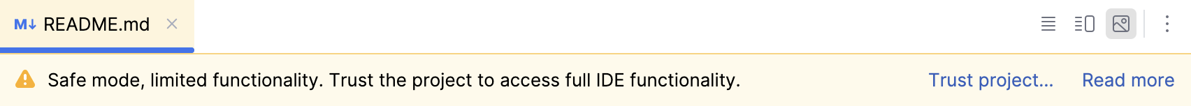 the Trust project notification