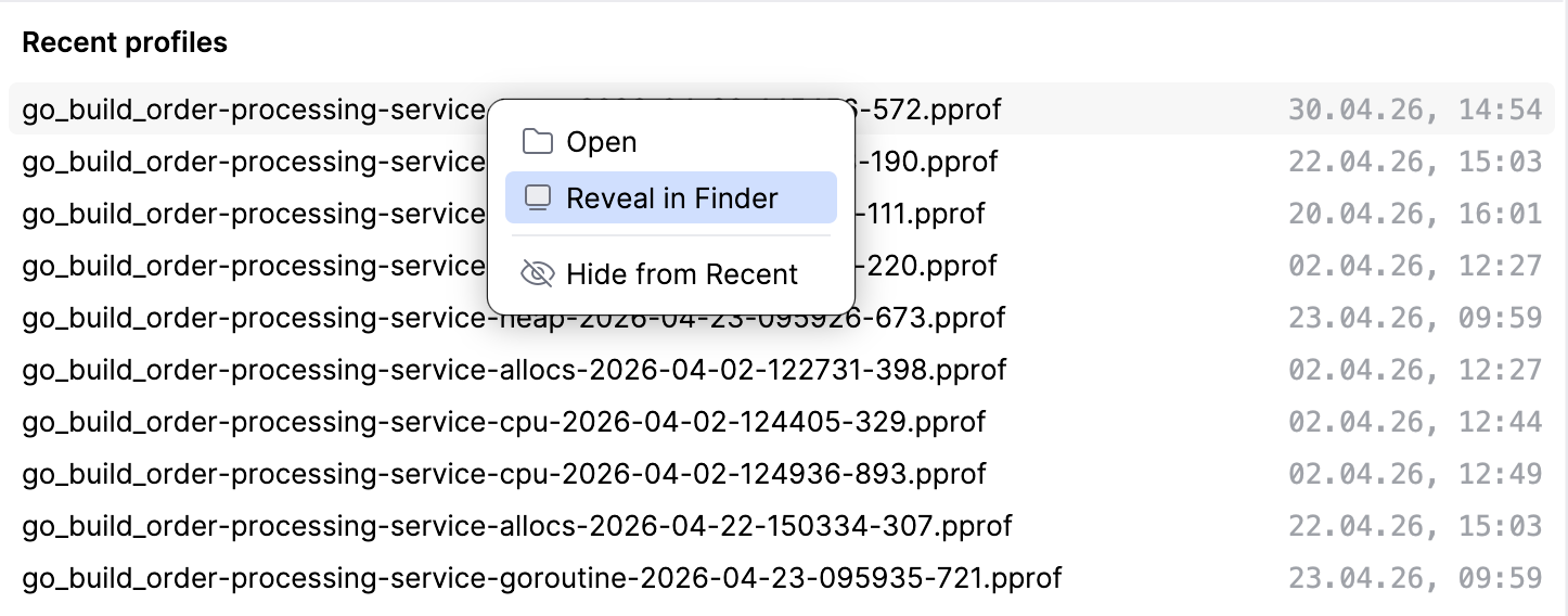 Export a profile Export a profile