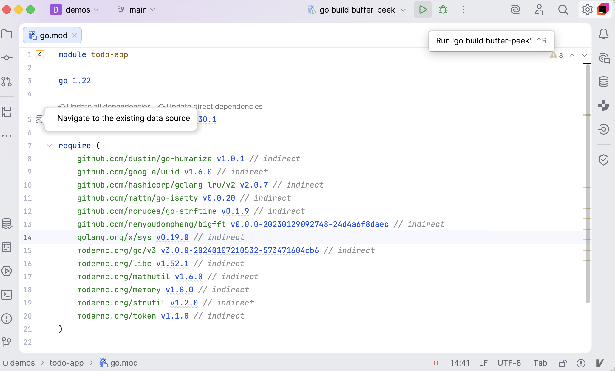 IDE 中的工具提示 IDE 中的工具提示