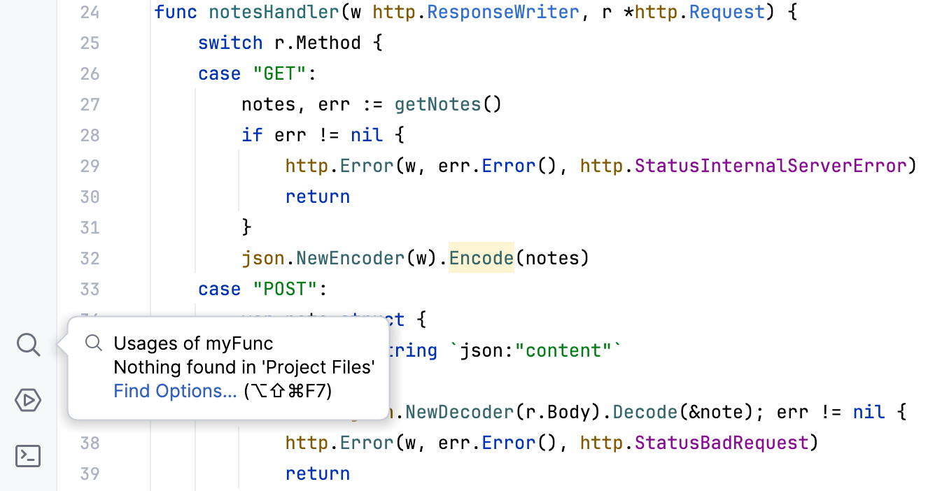 未找到用法弹出窗口