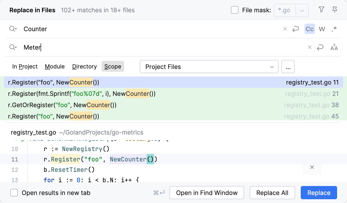 替换路径对话框