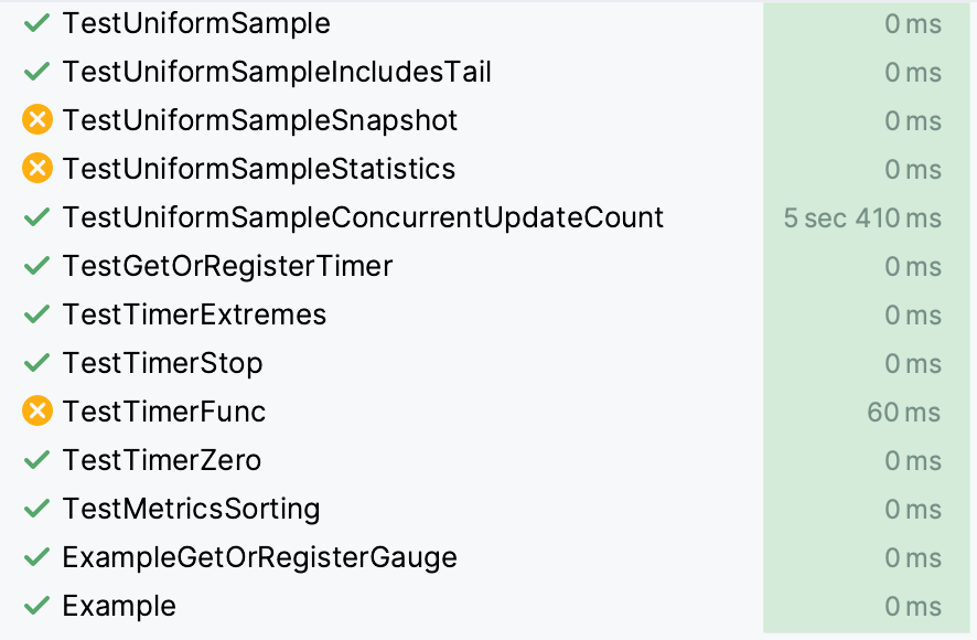 运行工具窗口中的测试运行器 运行工具窗口中的测试运行器