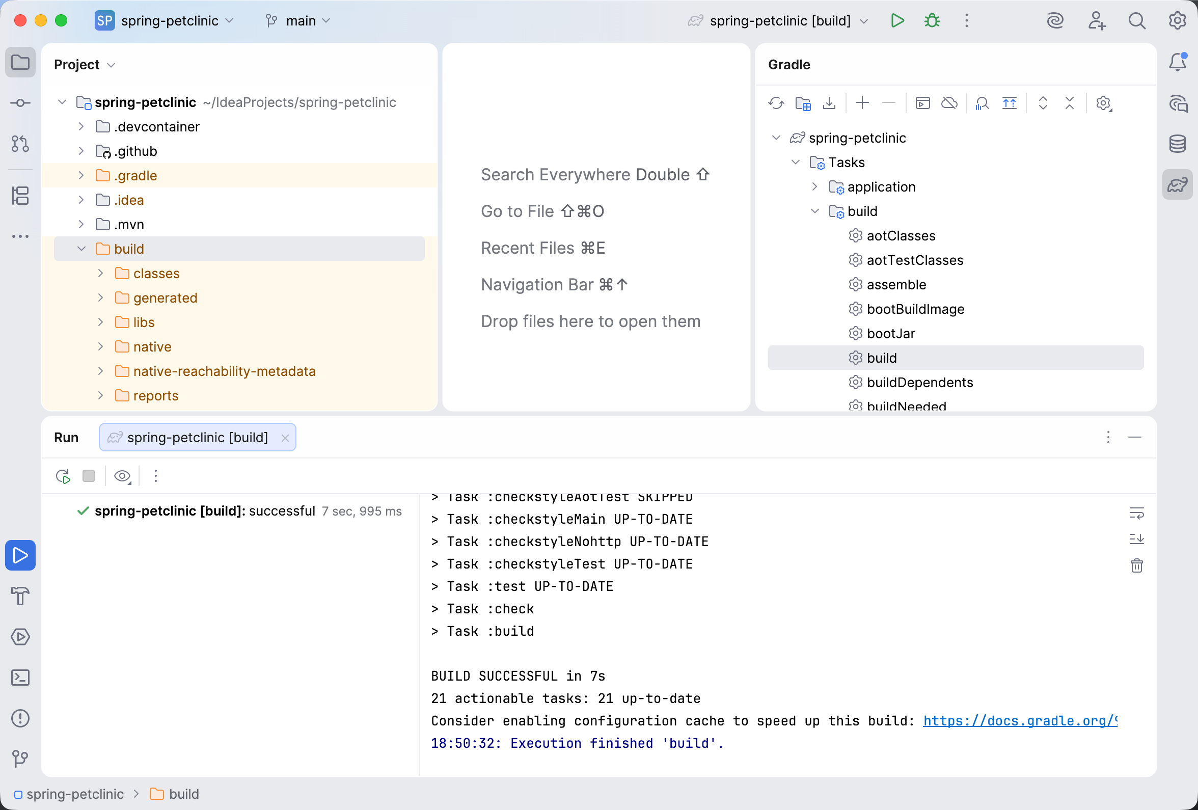 Gradle successfully finished the build task Gradle successfully finished the build task