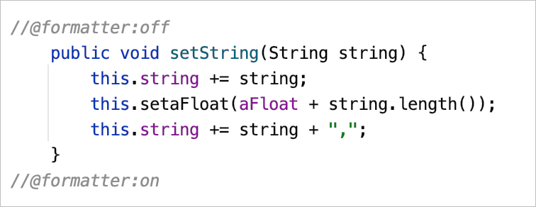 Formatting markers Formatting markers