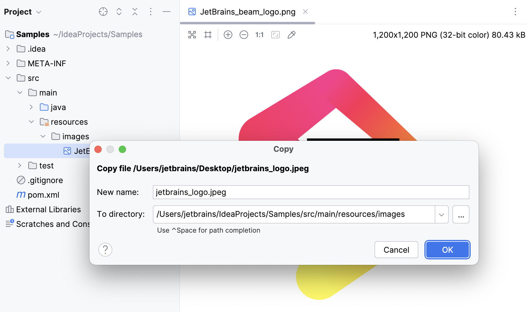 Importing an image Importing an image