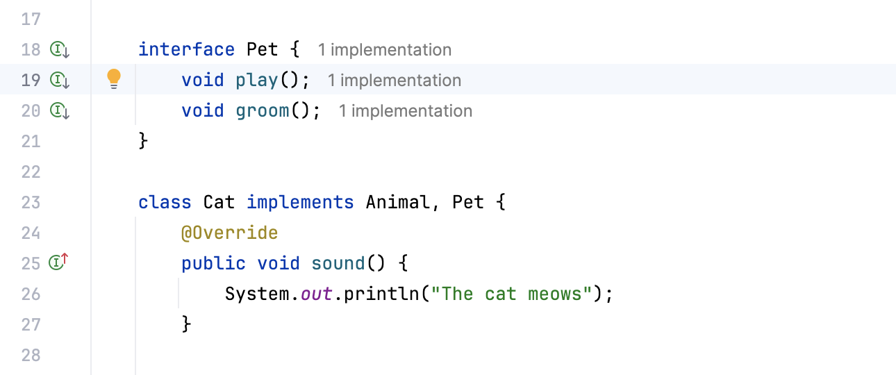 Gutter icons Gutter icons