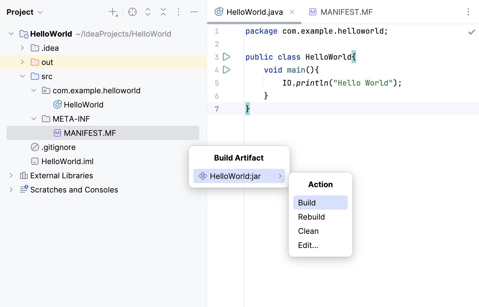 Building an artifact Building an artifact