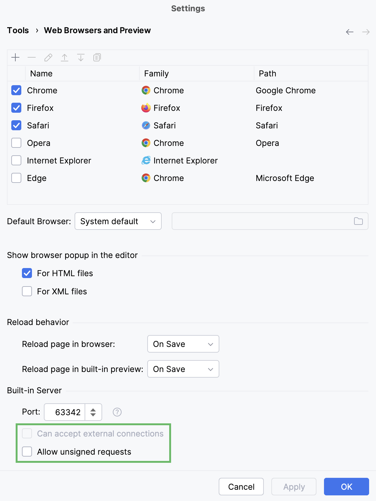 Suppress external calls Suppress external calls
