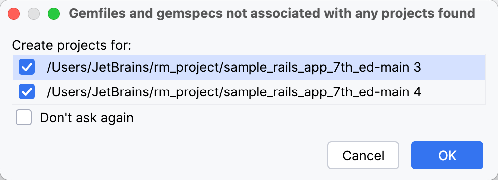 gemfiles without projects gemfiles without projects
