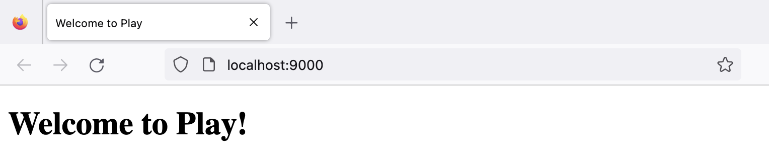 A running Play application A running Play application