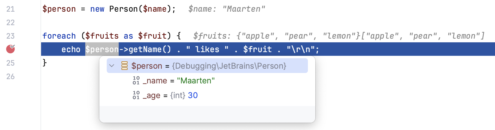 Value tooltip Value tooltip