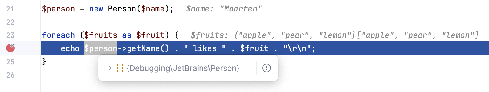 Value tooltip Value tooltip