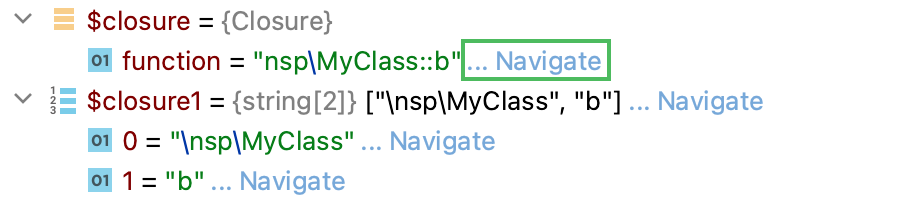 Clicking Navigate takes you to the code of the corresponding callback function Clicking Navigate takes you to the code of the corresponding callback function