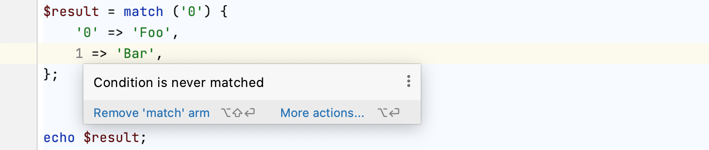 Deleting an unmatched condition Deleting an unmatched condition