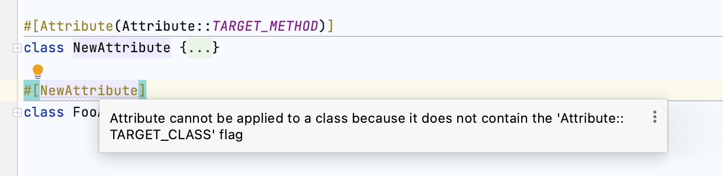 Incorrect attribute target Incorrect attribute target