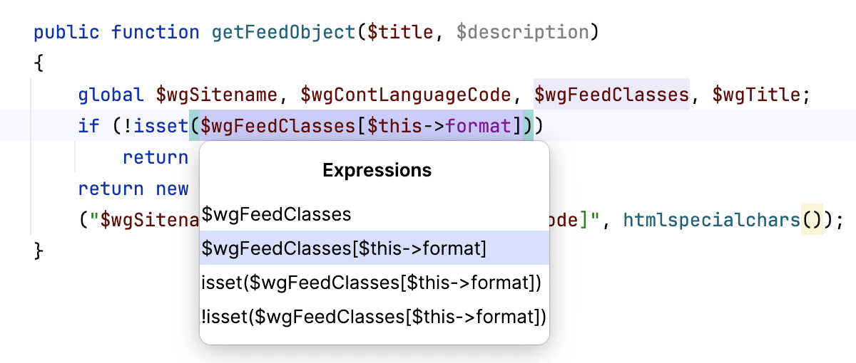 Introduce variable occurrences scope Introduce variable occurrences scope