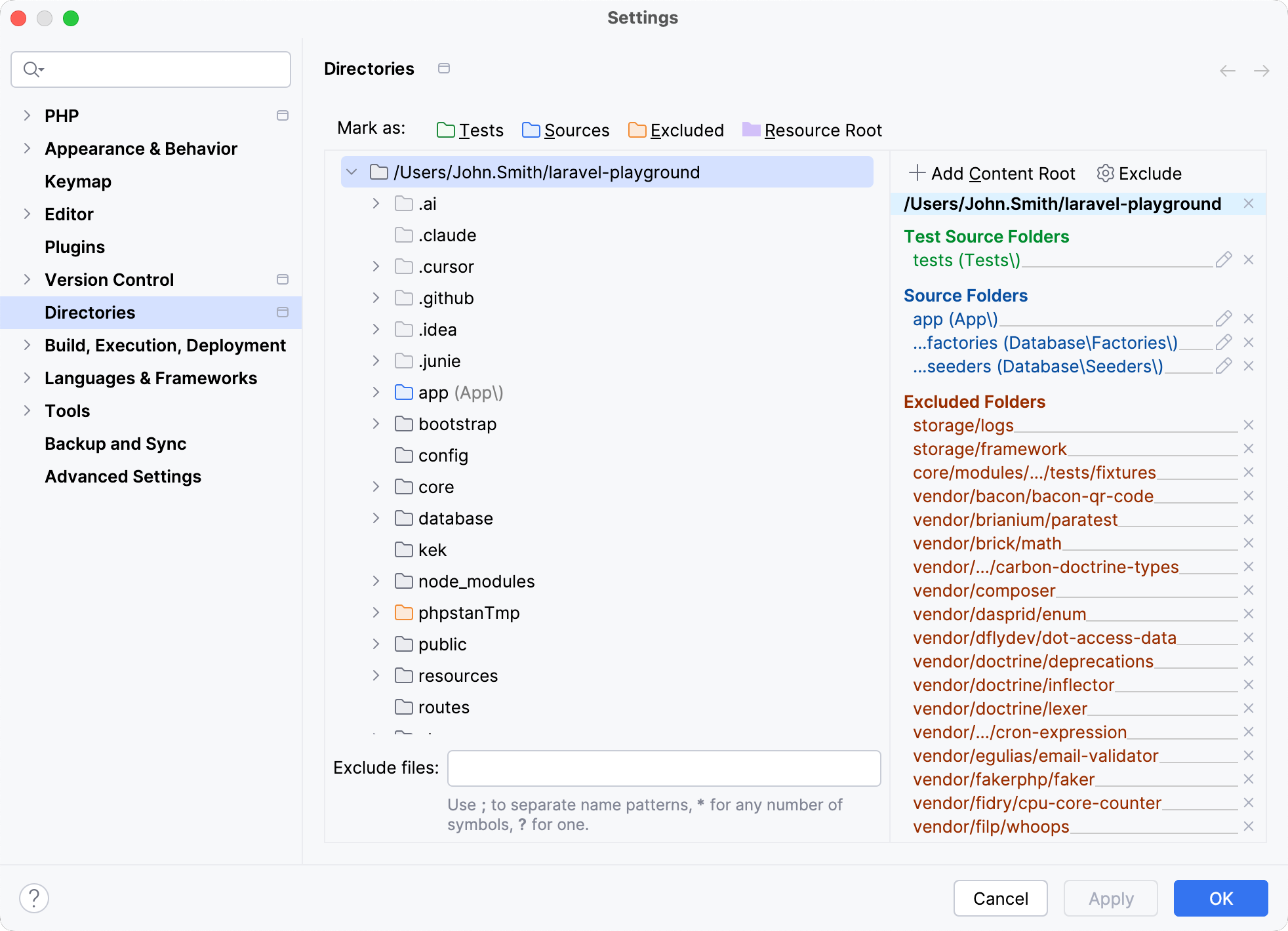 Mark directory with root category Mark directory with root category
