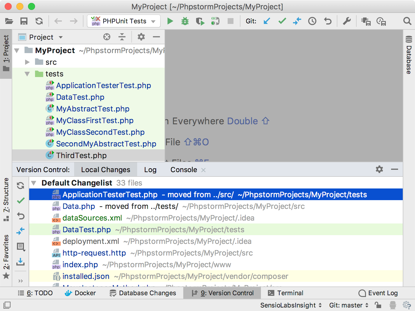 Committing new changes to VCS Committing new changes to VCS
