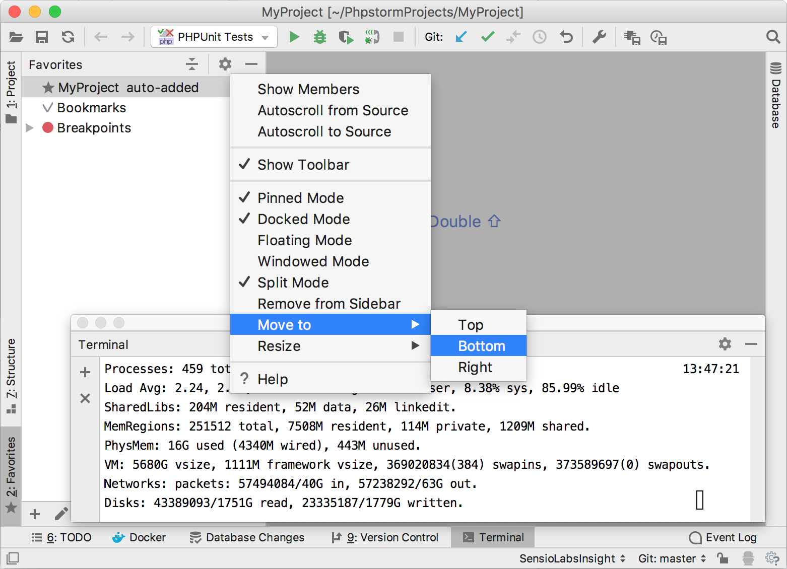 Moving tool windows Moving tool windows