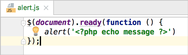 Mixed syntax highlighting in a js file Mixed syntax highlighting in a js file
