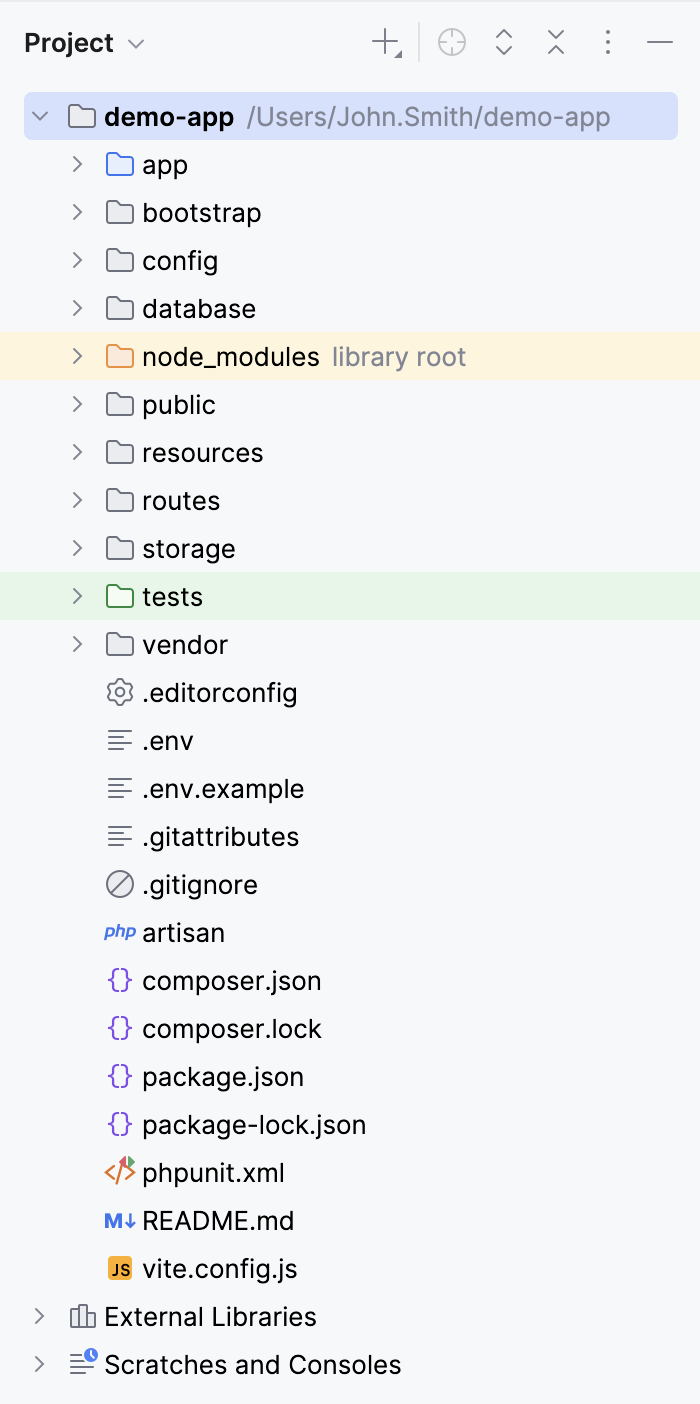 the Project tool window the Project tool window