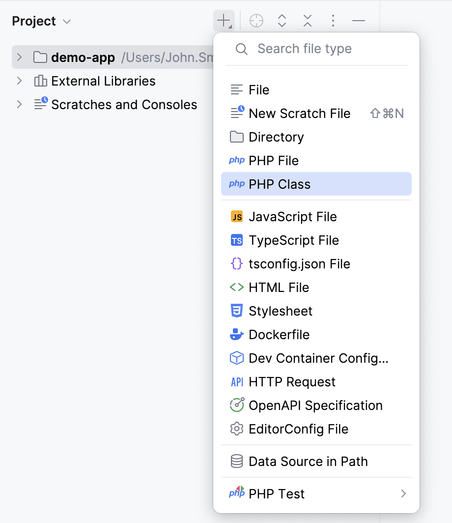 Add files from Project tool window toolbar Add files from Project tool window toolbar