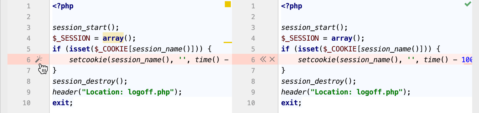 the Resolve Simple Conflicts button the Resolve Simple Conflicts button