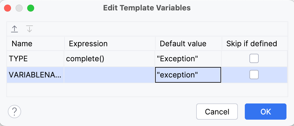 Surround template variables Surround template variables