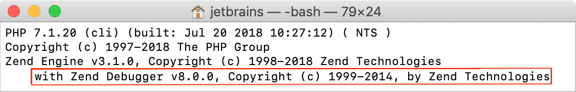Zend debugger extension installed Zend debugger extension installed