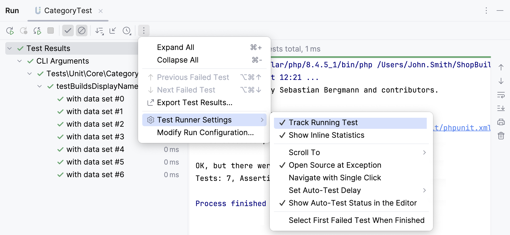 Track test execution Track test execution