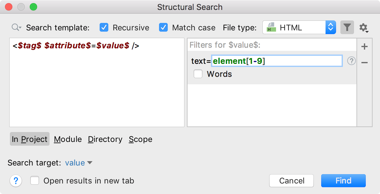 Add regular expression to the filter dialog Add regular expression to the filter dialog