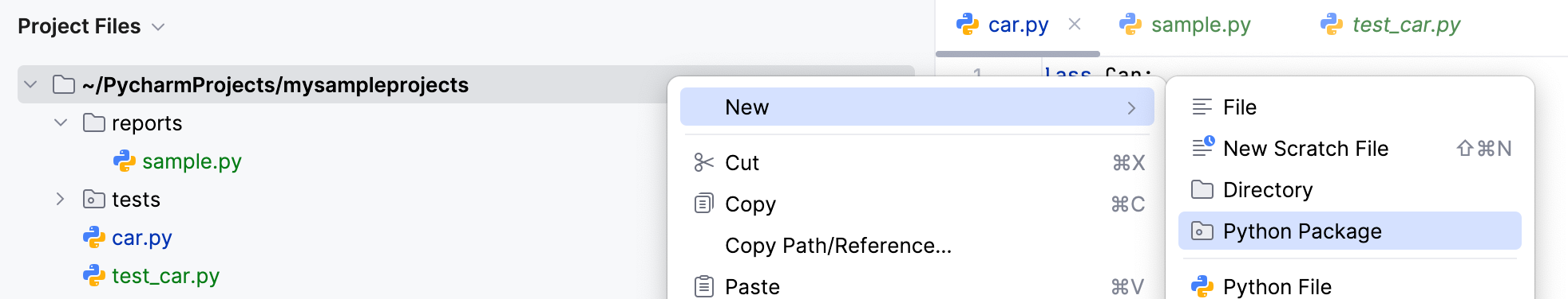 Create a package Create a package