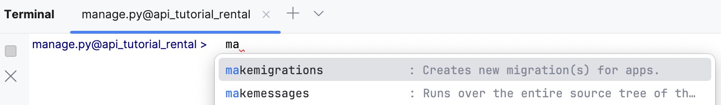 Run migrations Run migrations
