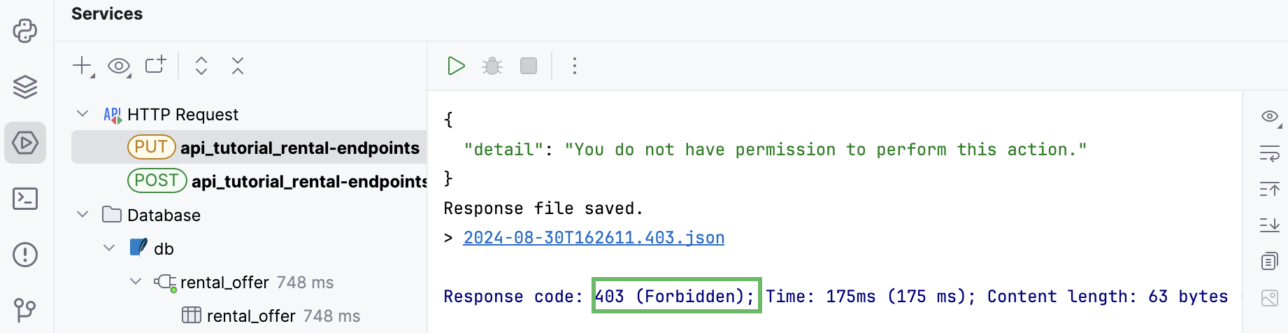 Try to make a request without authentication Try to make a request without authentication