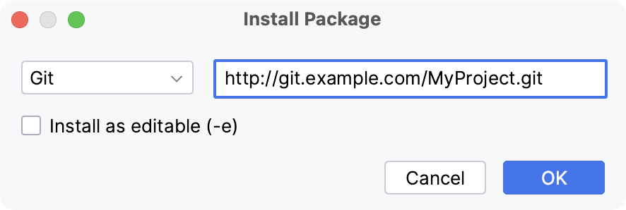 Install from Version Control Install from Version Control