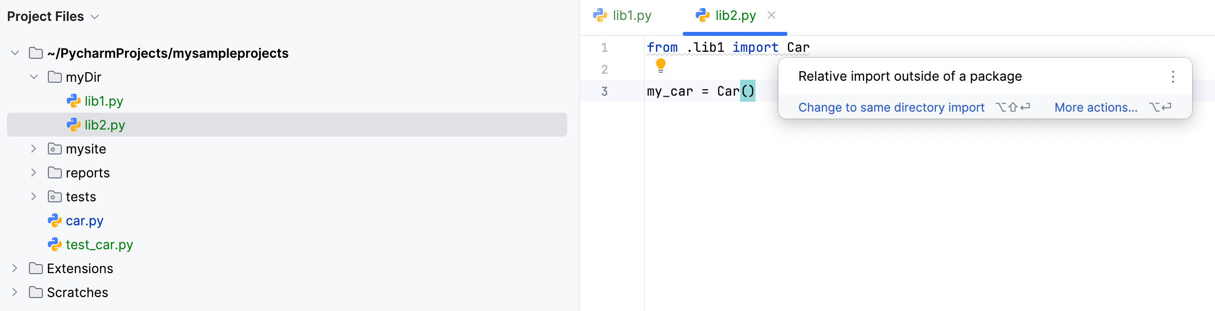Relative import outside of the package Relative import outside of the package