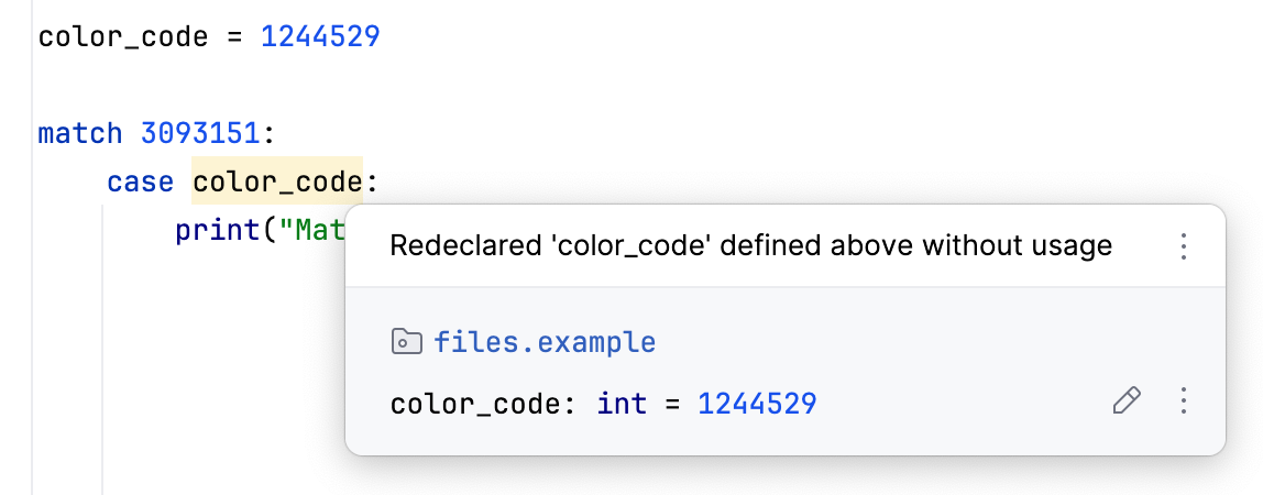 Redeclared variable in pattern matching Redeclared variable in pattern matching