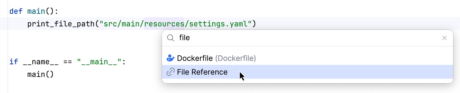 Inject a file reference Inject a file reference