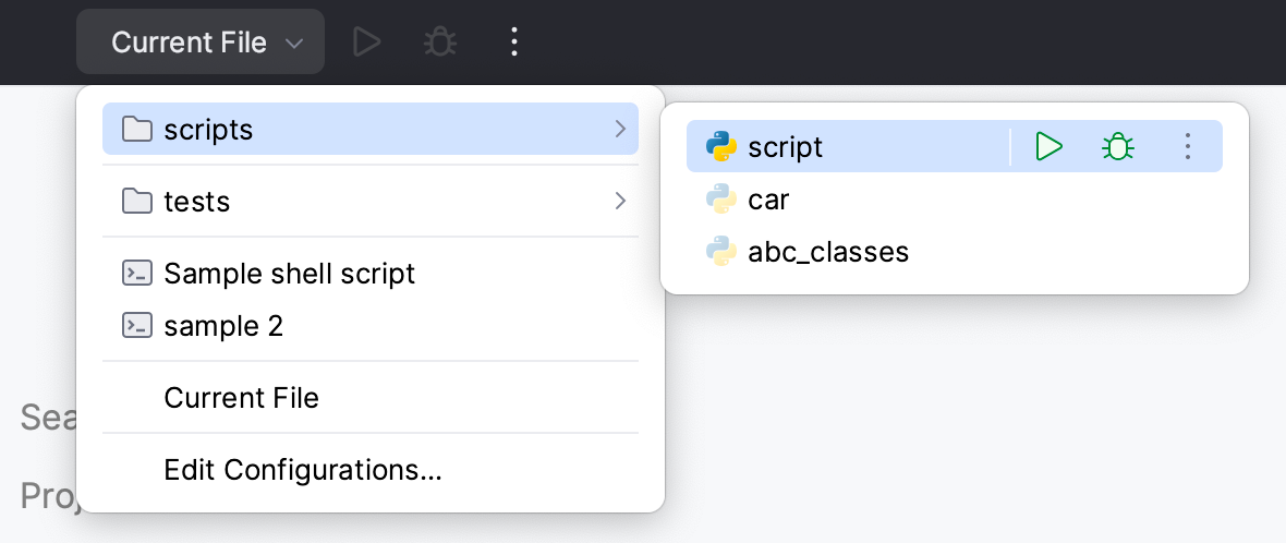 分组的运行配置 分组的运行配置