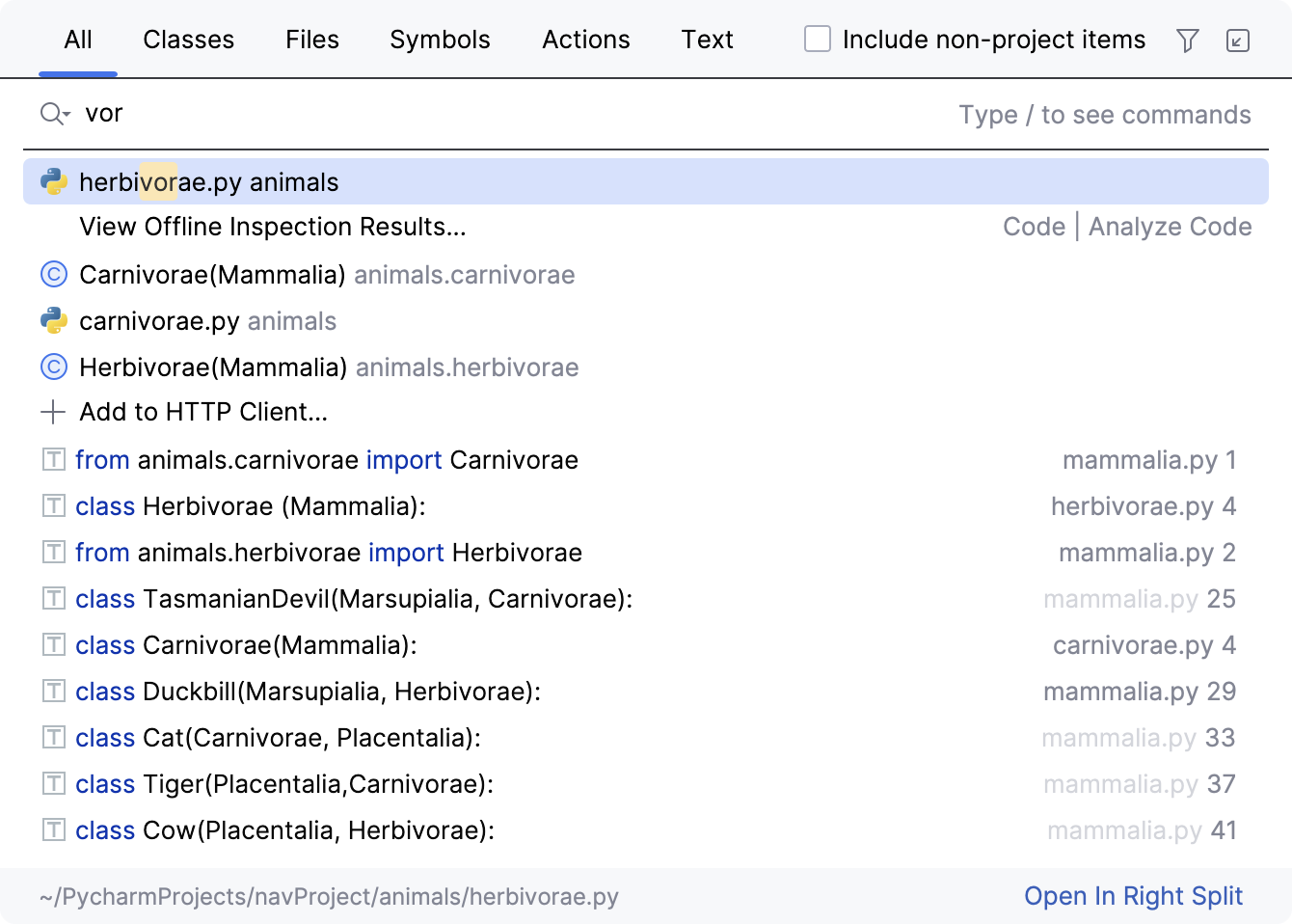 在任意位置搜索