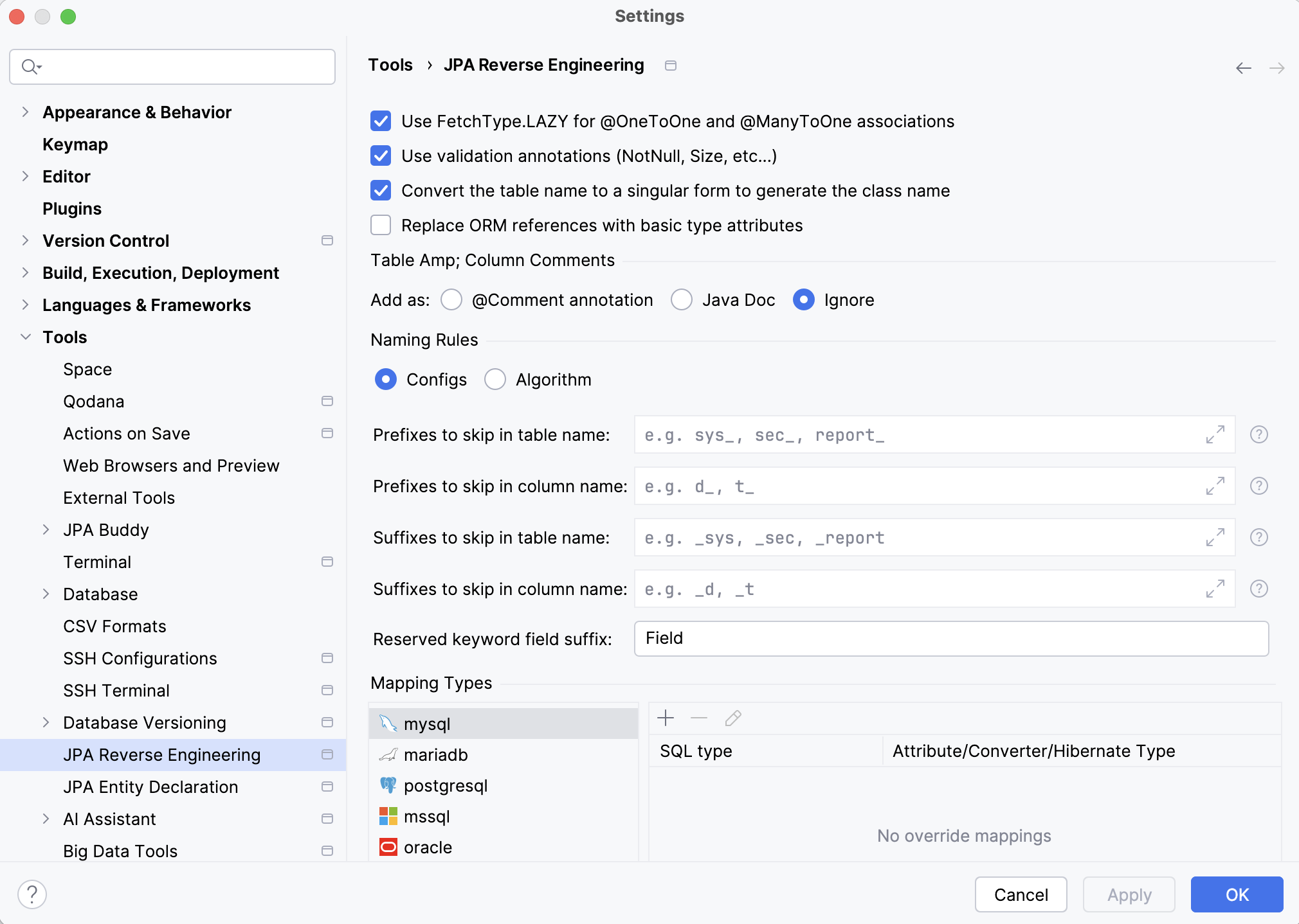 Reverse Rngineering Settings.png Reverse Rngineering Settings.png