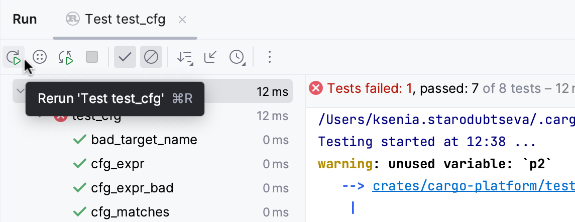 重新运行所有会话测试 重新运行所有会话测试