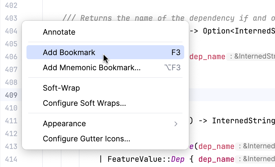 在编辑器中放置的匿名书签 在编辑器中放置的匿名书签