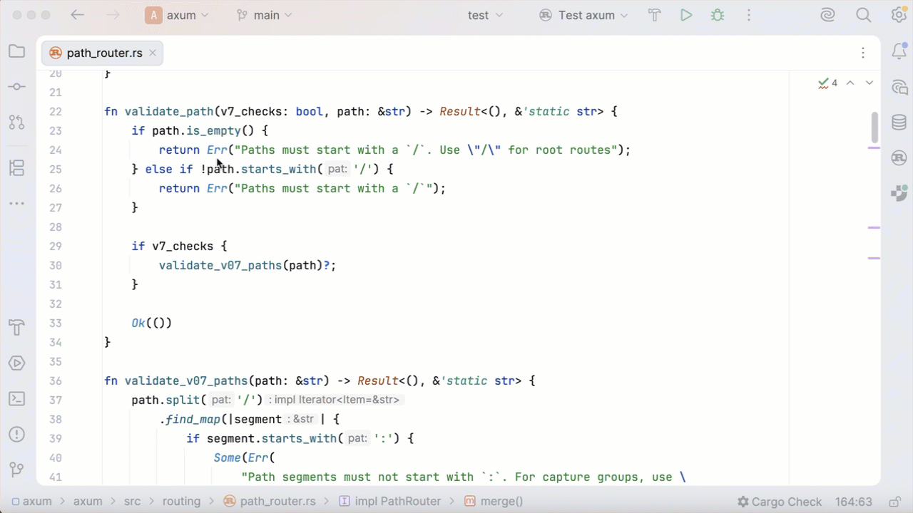 Building and navigating a call hierarchy