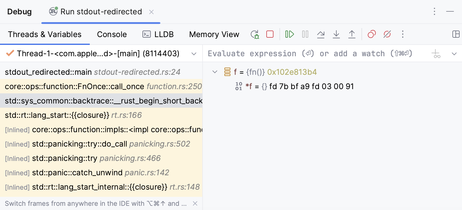 调试工具窗口 调试工具窗口