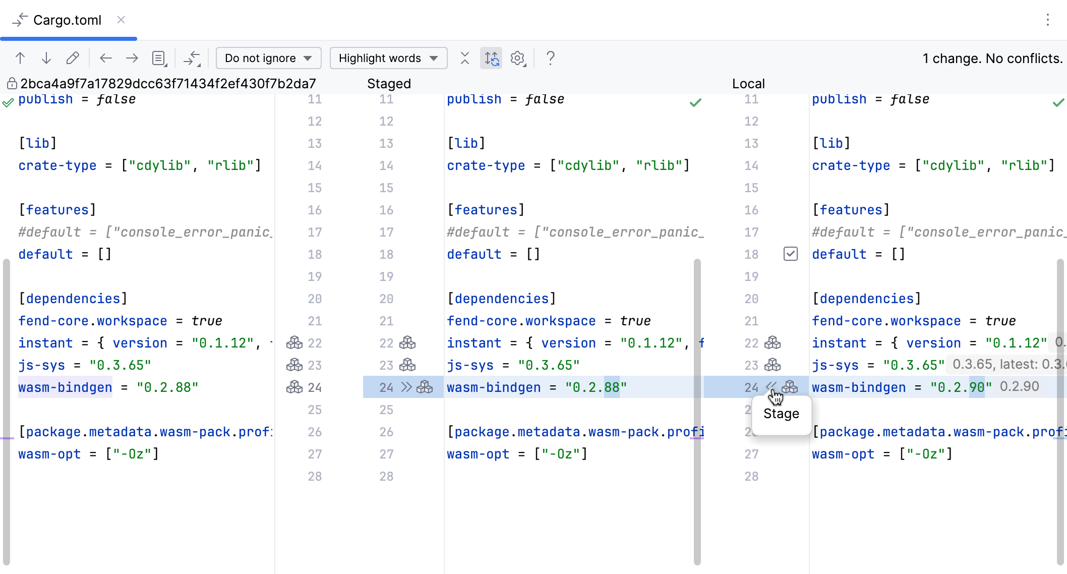 交互式分阶段更改 交互式分阶段更改