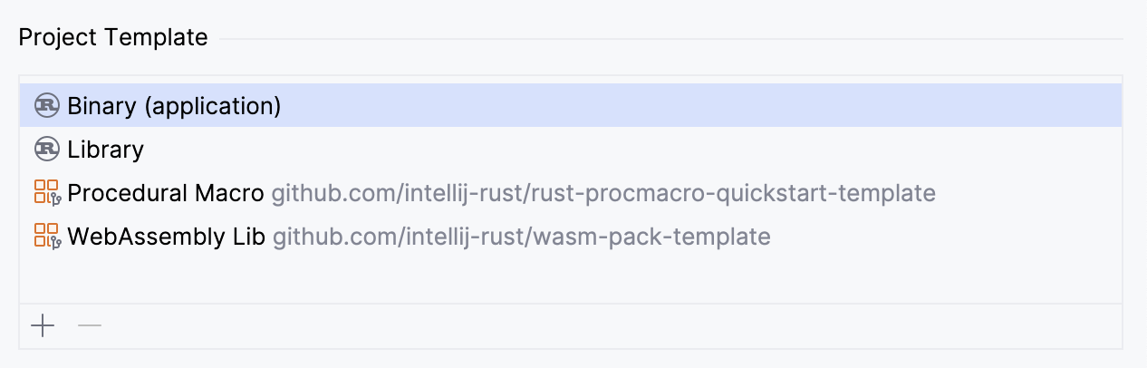 预定义项目模板 预定义项目模板