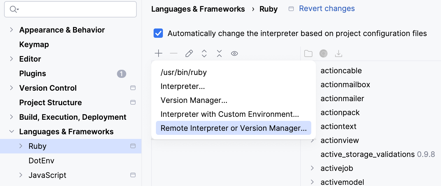 New remote interpreter