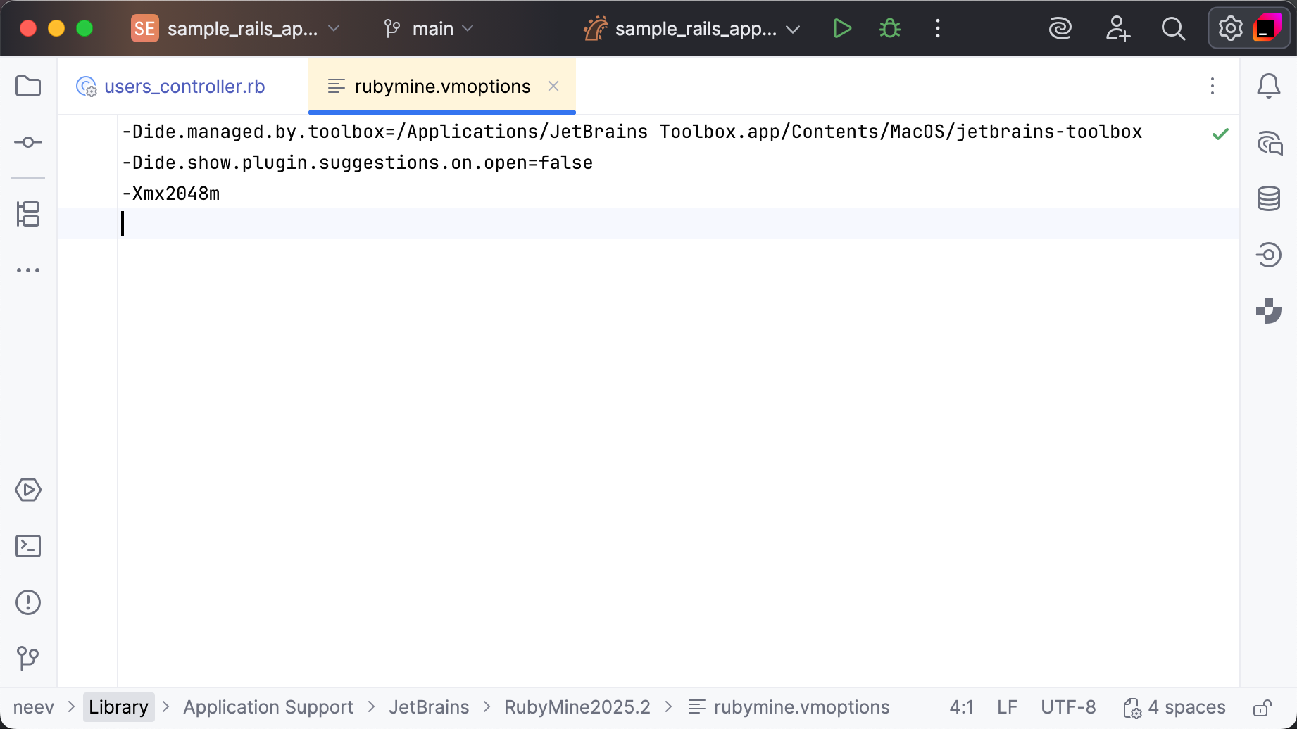Adjust -Xmx Adjust -Xmx