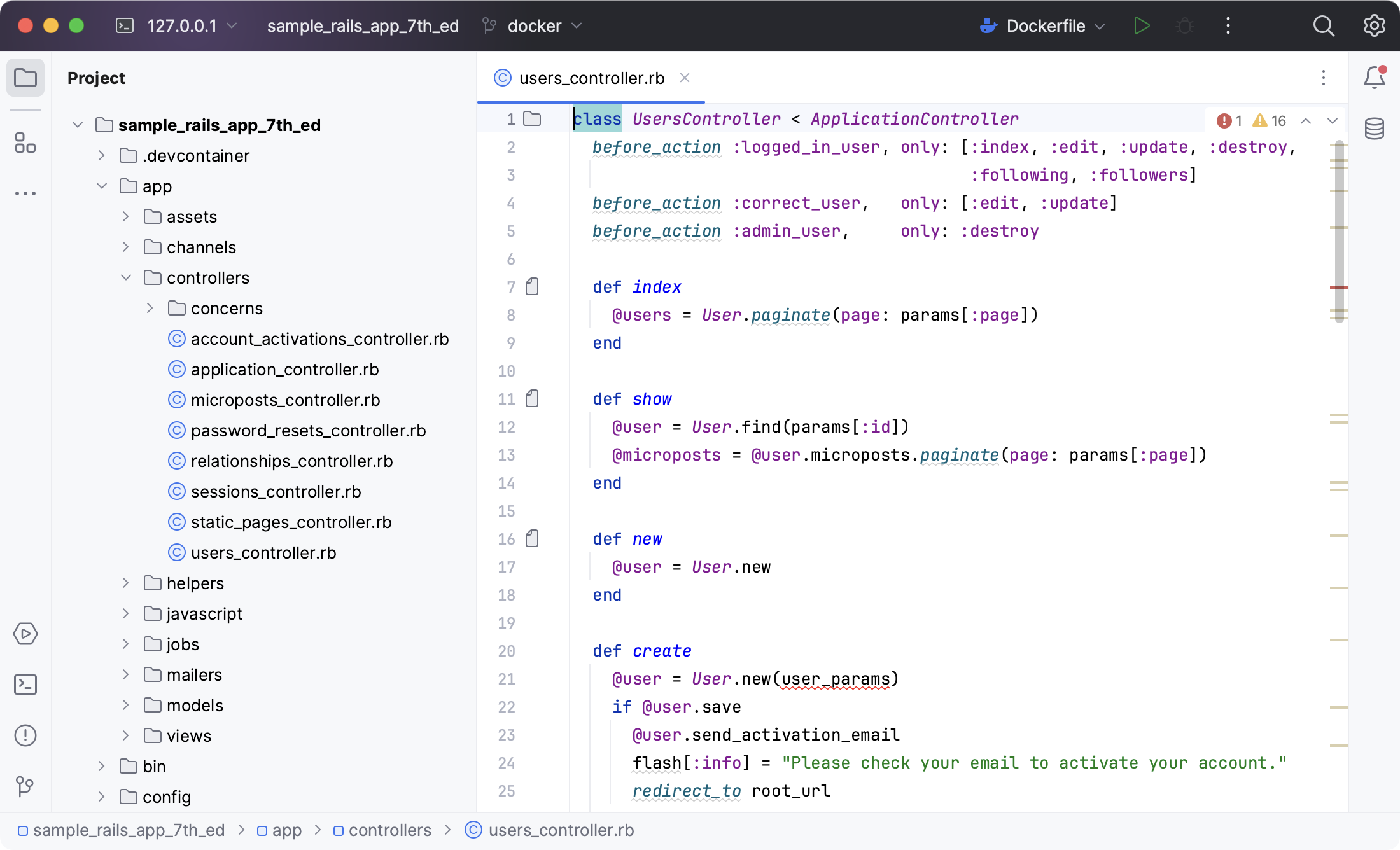 Project in Dev Container Project in Dev Container